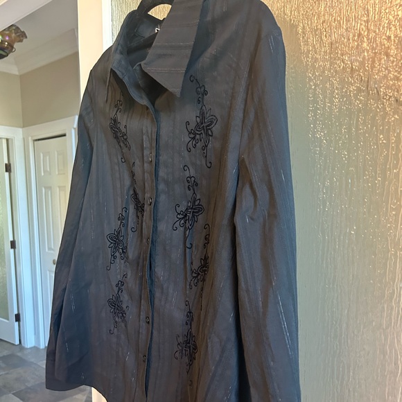 Jessica Sport Black Longsleeve Blouse - Picture 4 of 6